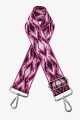 A40-RS-AG Adjustable patterned shoulder strap with silver carabiners