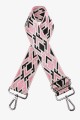 A40-RS-AG Adjustable patterned shoulder strap with silver carabiners