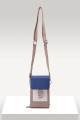 Synthetic phone pouch with shoulder strap MJ80010-BV : colour:Khaki