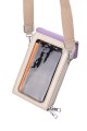Synthetic phone pouch with shoulder strap MJ80010-BV