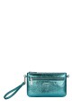 DAVID JONES CM7054 Metallic shoulder clutch bag : colour:Turquoise