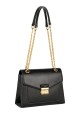 David Jones handbag with sliding shoulder strap CM6965 : colour:Black