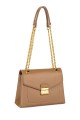 David Jones handbag with sliding shoulder strap CM6965 : colour:Gravel