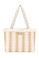 DAVID JONES CM7064 Textile Large Shopping Bag | Beach Bag : colour:Beige