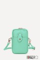 Grained Leather crossbody clutch bag phone size ZE-9013-G