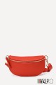 Leather fanny pack ZE-9009 : colour:Orange-red