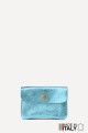 Metallic leather coin purse ZE-8001 : Colors:ARTIC BLUE