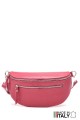 Leather fanny pack ZE-9003 : colour:Watermelon Red