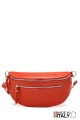 Leather fanny pack ZE-9003 : colour:Orange-red