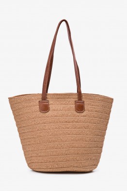 CL13113 Woven Basket Handbag