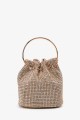 288-11 Small strass mesh shoulder bag