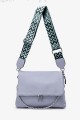 Handbag Synthetic shoulder bag LX2356 : colour:Pale-blue