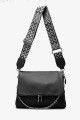 Handbag Synthetic shoulder bag LX2350 : colour:Black