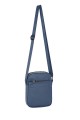 DAVID JONES Men's waterproof crossbody bag in coated nylon 116001 : colour:Blue