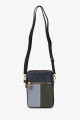 KJ86722 Multicoloured split leather shoulder bag