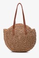 HL23219 Crocheted paper straw handbag / Beach bag