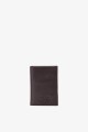 SF6003-22T4 Leather card holder - Les Selleries Françaises : colour:Chocolat