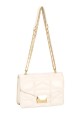David Jones quilted handbag with sliding shoulder strap CM7031 : colour:Crème