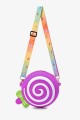 Silicone lollipop shoulder bag DG3255 : colour:Purple