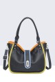 1333-BV Multicolour Synthetic Handbag : colour:Blue