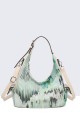1338-BV Multicolour Synthetic Handbag : colour:Beige