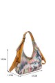 1338-BV Multicolour Synthetic Handbag : colour:Brown