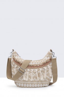 Bohemian style textile shoulder bag 28631-BV