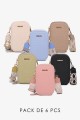 Synthetic crossbody bag smartphone size GZ2083V : colour:Pack of 6
