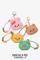 DG-3408 Silicone Purse teddy bear / rabbit / chick / frog : colour:Pack of 8
