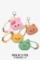 DG-3408 Silicone Purse teddy bear / rabbit / chick / frog : colour:Pack of 12