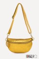 Metalic Leather fanny pack ZE-9009-MT : Colors:Gold Yellow
