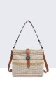 Bohemian style handbag 28633-BV : colour:Multicouleurs - Beige
