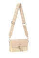YQ-70 Paper straw shoulder bag on rigid frame : colour:Camel