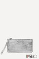 Porte-monnaie Pochette plate en cuir métallisé ZE-8005