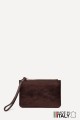 Metallic leather coin purse flat pouch ZE-8004