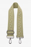 A40-RS-AG Bandoulière à motif réglable avec mousquetons argenté