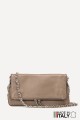 Folding shoulder bag leather ZE-9017-G : colour:Taupe