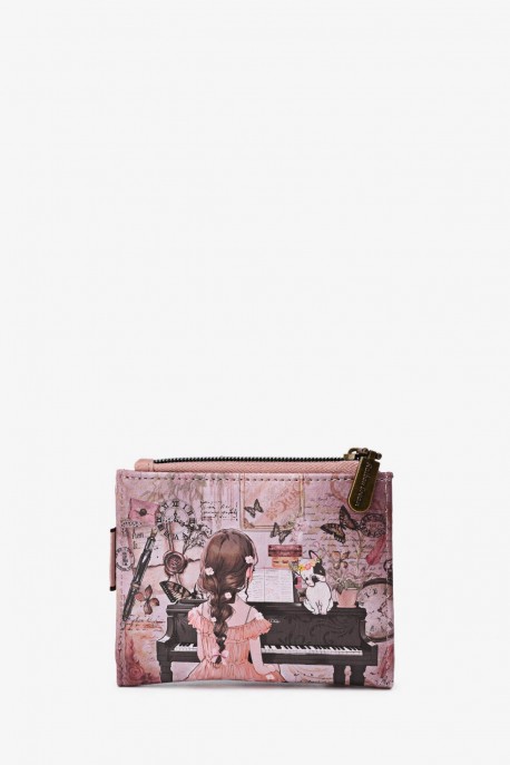 C-298-24A Portefeuille porte-monnaie synthétique Sweet & Candy : Motif:24A-B