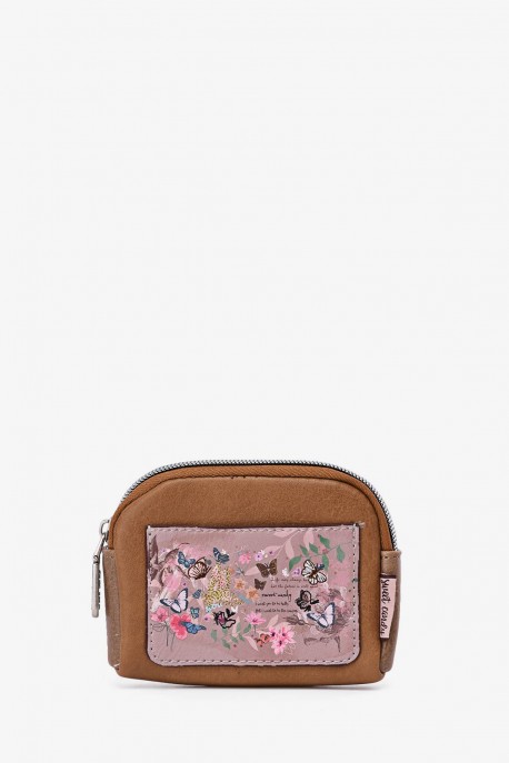 Sweet & Candy Butterfly HD-03-24A Pouch / Coin purse : colour:Light khaki