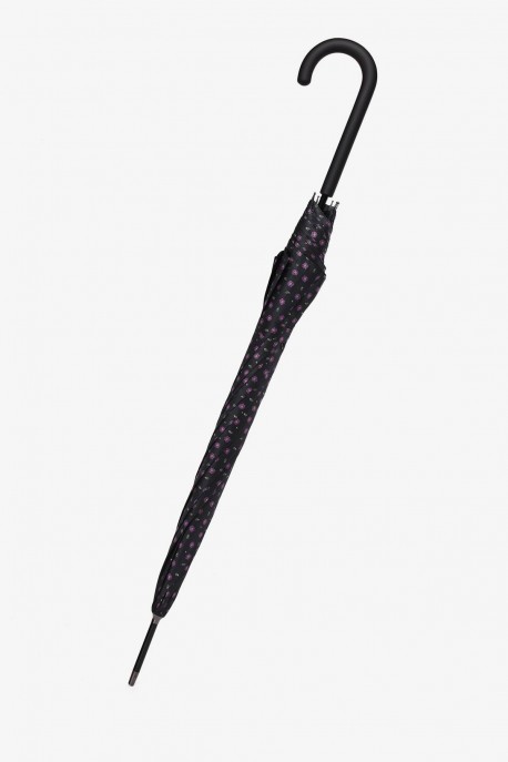 Cane Umbrella automatic Dots pattern 8312 : colour:Black