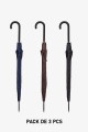 Cane Umbrella automatic Dots pattern 8312