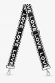 A40-RS-AG Adjustable patterned shoulder strap with silver carabiners
