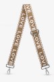 A40-RS-AG Adjustable patterned shoulder strap with silver carabiners