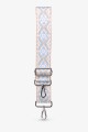 A40-RS-AG Adjustable patterned shoulder strap with silver carabiners