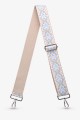 A40-RS-AG Adjustable patterned shoulder strap with silver carabiners