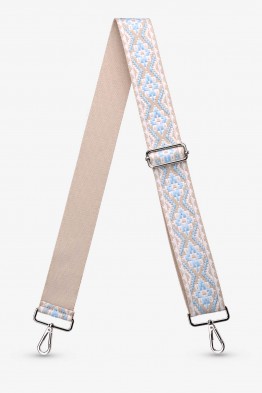 A40-RS-AG Bandoulière à motif réglable avec mousquetons argenté