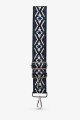 A40-RS-AG Bandoulière à motif réglable avec mousquetons argenté