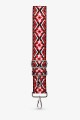 A40-RS-AG Bandoulière à motif réglable avec mousquetons argenté