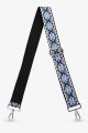 A40-RS-AG Bandoulière à motif réglable avec mousquetons argenté