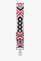 A40-RS-AG Bandoulière à motif réglable avec mousquetons argenté
